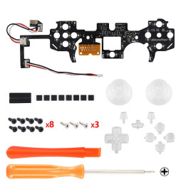 LED RGB Lights Clear Buttons DIY KIT for PlayStation 5 Controller BDM-30 New Gen