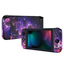 SoftTouch Purple Lava Case Shell Mod New Replacement Housing for Nintendo Switch