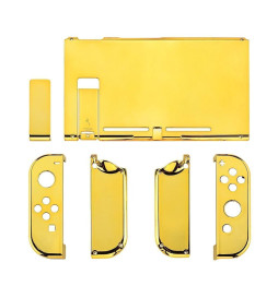24k Gold Chrome Color Case Shell Mod New Replacement Housing for Nintendo Switch