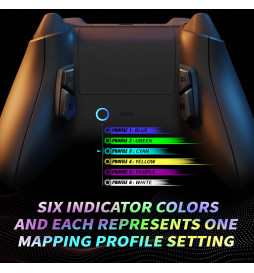 Soft Touch Black Victor 4X Back Buttons Remap Kit for Xbox Series X/S Controller