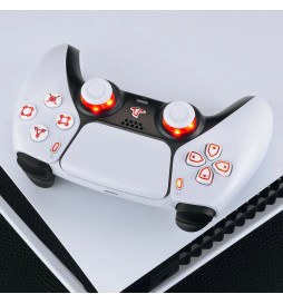 LED RGB Lights White Buttons DIY KIT for PlayStation 5 Controller BDM-30 New Gen