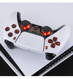 LED RGB Lights Black Button DIY KIT for PlayStation 5 Controller BDM-30 New Gen