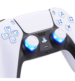 LED RGB Lights White Buttons DIY KIT for PlayStation 5 Controller BDM-30 New Gen