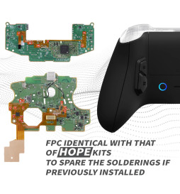 Soft Touch Black Victor 4X Back Buttons Remap Kit for Xbox Series X/S Controller