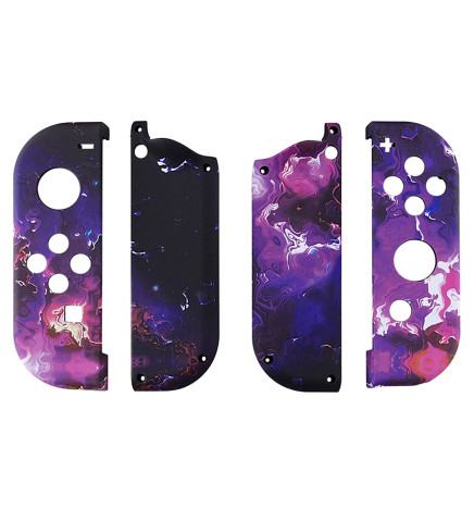 Soft Touch Surreal Lava Front + Back Shells for Nintendo Switch Joycon & OLED