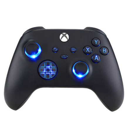 Custom LEDs Black Out Original Wireless Modded Controller for Xbox Series X S