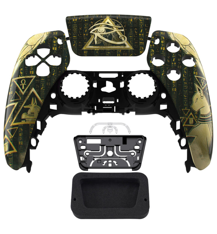 Glossy Eye of Providence Pyramid Front Shell Case compatible with PS5 Controller