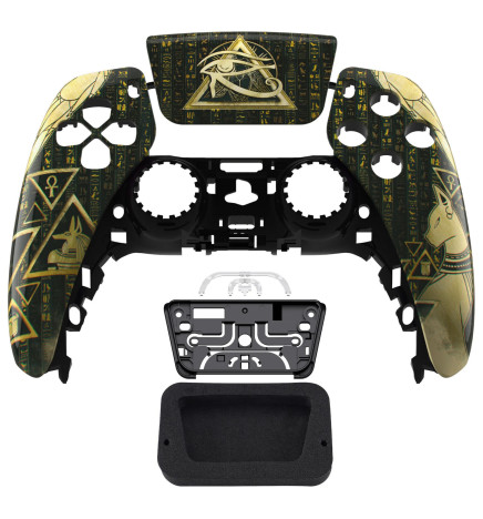 Glossy Eye of Providence Pyramid Front Shell Case compatible with PS5 Controller