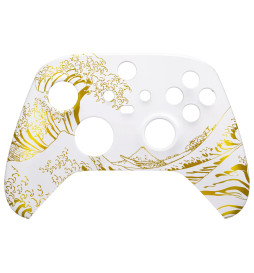 Golden Wave Soft Touch Faceplate Shell Case For Xbox Series X/S Controller