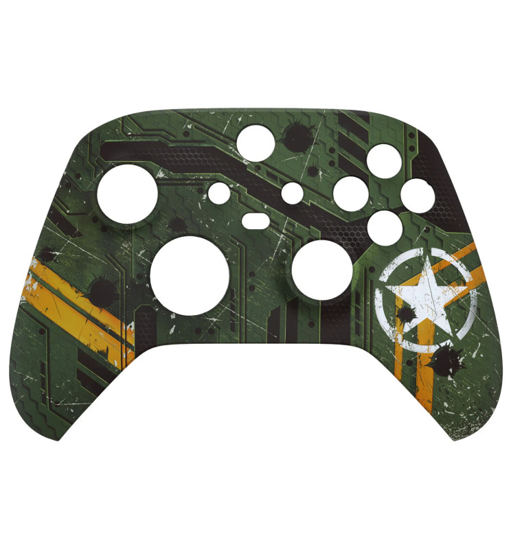 Army Mecha Soft Touch Faceplate Shell Case For Xbox Series X/S Controller
