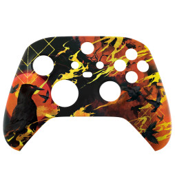 Blood Moon Raven Soft Touch Faceplate Shell Case For Xbox Series X/S Controller