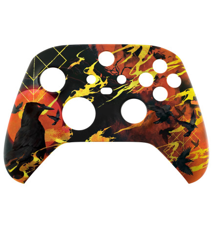 Blood Moon Raven Soft Touch Faceplate Shell Case For Xbox Series X/S Controller