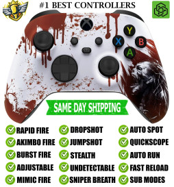 Blood Zombie Silent Modz Rapid Fire Modded Controller for Xbox Series X/S One PC