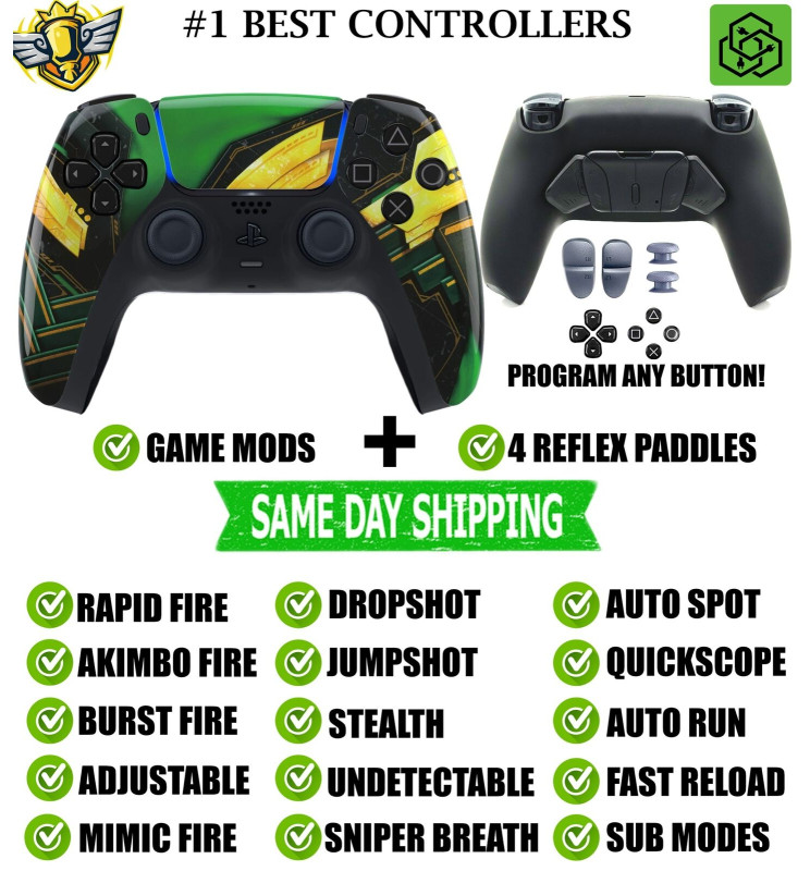 Ragnarök Pro V4 Modded+4 Paddles Silent Modz Wireless Controller for PS5