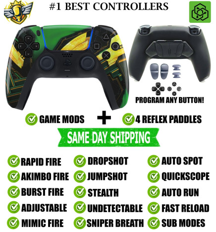 Ragnarök Pro V4 Modded+4 Paddles Silent Modz Wireless Controller for PS5