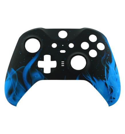 Soft Touch Blue Flame Front Shell compatible with Xbox Elite Series 2 Controller
