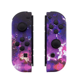 Soft Touch Surreal Lava Front + Back Shells for Nintendo Switch Joycon & OLED