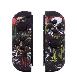 Soft Touch Scary Party Front + Back Shells for Nintendo Switch Joycon & OLED