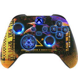 MODS + LEDs Cyber Black Blue Rapid Fire Modded Controller for Xbox Series X S