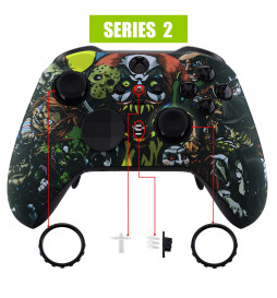 Soft Touch Scary Party Front Shell compatible for Xbox Elite Series 2 Controller