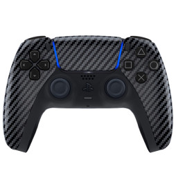Carbon Fiber Pro V4 Modded + 4 Paddles Silent Modz Wireless Controller for PS5