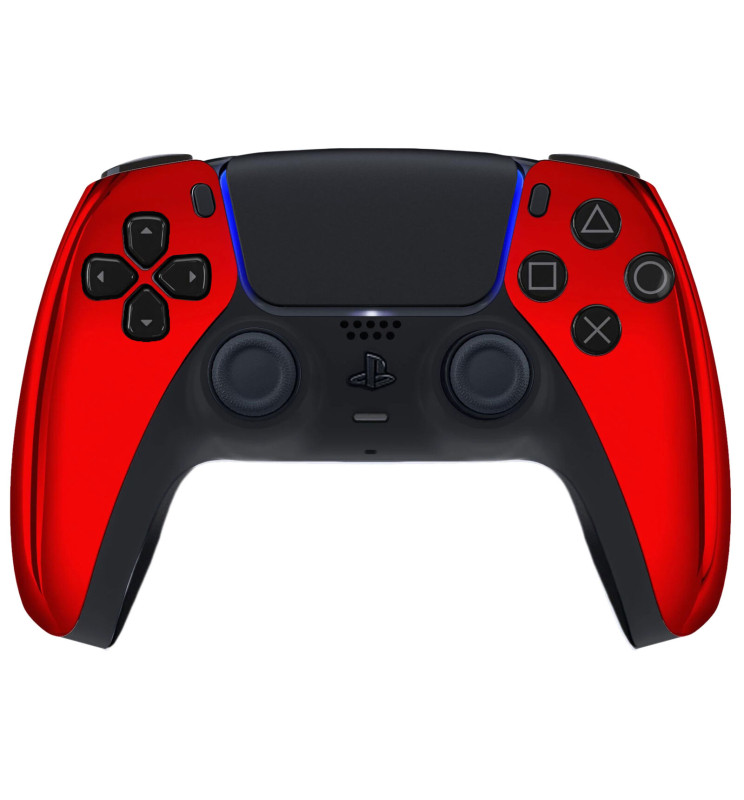 Red Controller Triger Red Chrome Pro V4 Modded+4 Paddles Silent Modz Wireless Controller for PS5