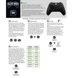 Weed Leaf Rapid Fire Modded Controller Silent Modz for Xbox Series X S