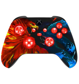 MODS + LEDs Fire and Ice Rapid Fire Modded Controller for Xbox Series X S