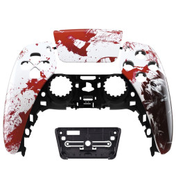 Blood Red Zombie Faceplate Modded Shell Case For PlayStation 5 Controller PS5