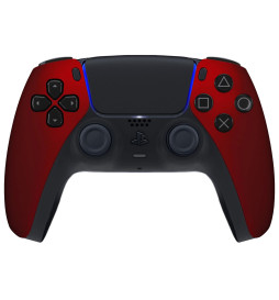 Soft Red Click Triggers + V4 Modded + 4 Paddles Silent Modz Controller for PS5