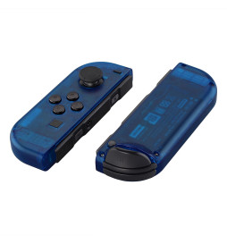 Clear Blue Matte Finish Front + Back Shells for Nintendo Switch Joycon & OLED