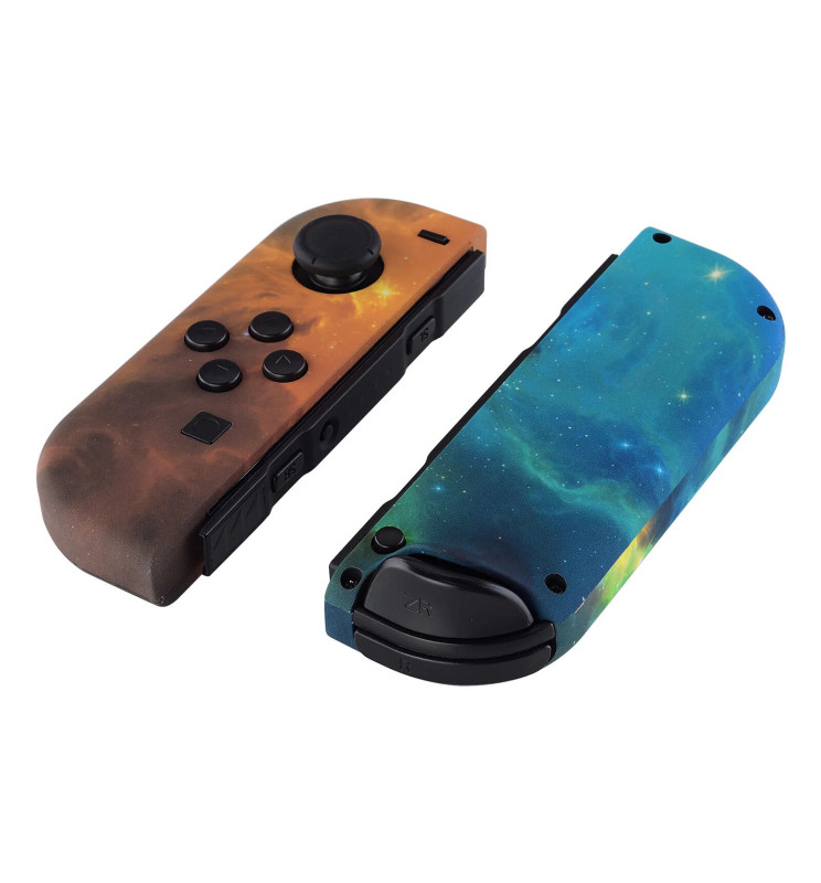 Soft Touch Gold Nebula Front + Back Shells for Nintendo Switch Joycon ...