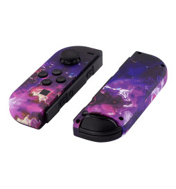 Soft Touch Surreal Lava Front + Back Shells for Nintendo Switch Joycon & OLED