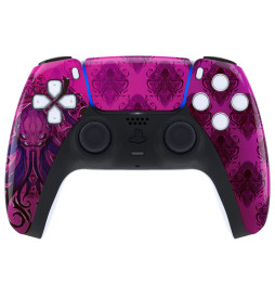 Glossy Purple Octopus Cthulhu Front Shell Case compatible with PS5 Controller