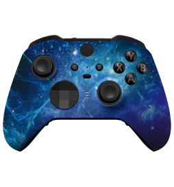 Soft Touch Blue Nebula Front Shell compatible for Xbox Elite Series 2 Controller