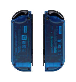Clear Blue Matte Finish Front + Back Shells for Nintendo Switch Joycon & OLED