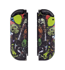 Soft Touch Scary Party Front + Back Shells for Nintendo Switch Joycon & OLED