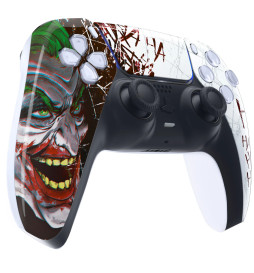 Glossy Clown HAHAHA Faceplate Front Shell Case compatible with PS5 Controller