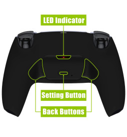 2 Back Buttons Programmable Remap Paddle Kit for PlayStation 5 Controller BDM30