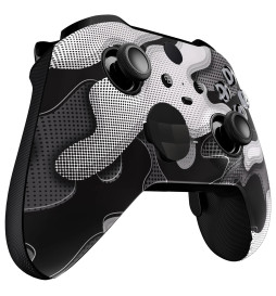 Soft Touch White Camo Front Shell compatible with Xbox Elite Series 2 Controller