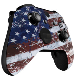 Soft Touch USA Flag Front Shell compatible for Xbox Elite Series 2 Controller