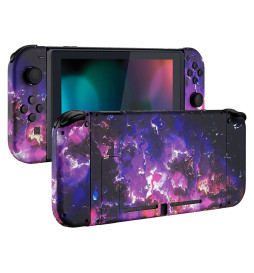 SoftTouch Purple Lava Case Shell Mod New Replacement Housing for Nintendo Switch