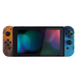 Soft Touch Gold Nebula Front + Back Shells for Nintendo Switch Joycon & OLED