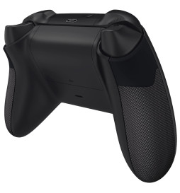 Black Diamond Texture Rubberized Side Rails Grips for Xbox Series X/S Controller