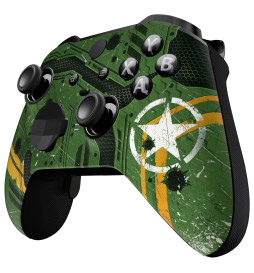 Soft Touch Army Mecha Front Shell compatible with Xbox Elite Series 2 Controller