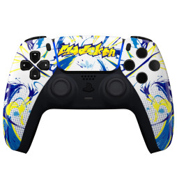 Glossy Street Graffiti Faceplate Shell Case compatible with PS5 Controller