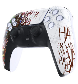 Glossy Clown HAHAHA Faceplate Front Shell Case compatible with PS5 Controller