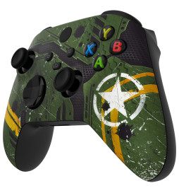 Army Mecha Soft Touch Faceplate Shell Case For Xbox Series X/S Controller