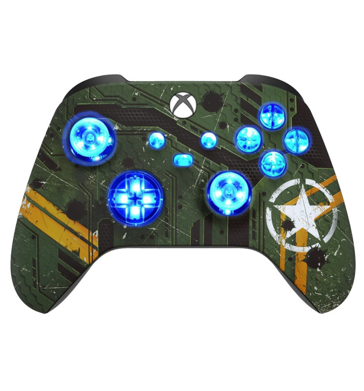 Army Silent Modz LED Controller Trigger Stop Pro Grips for Xbox Series XS One PC