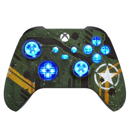 Army Silent Modz LED Controller Trigger Stop Pro Grips for Xbox Series XS One PC